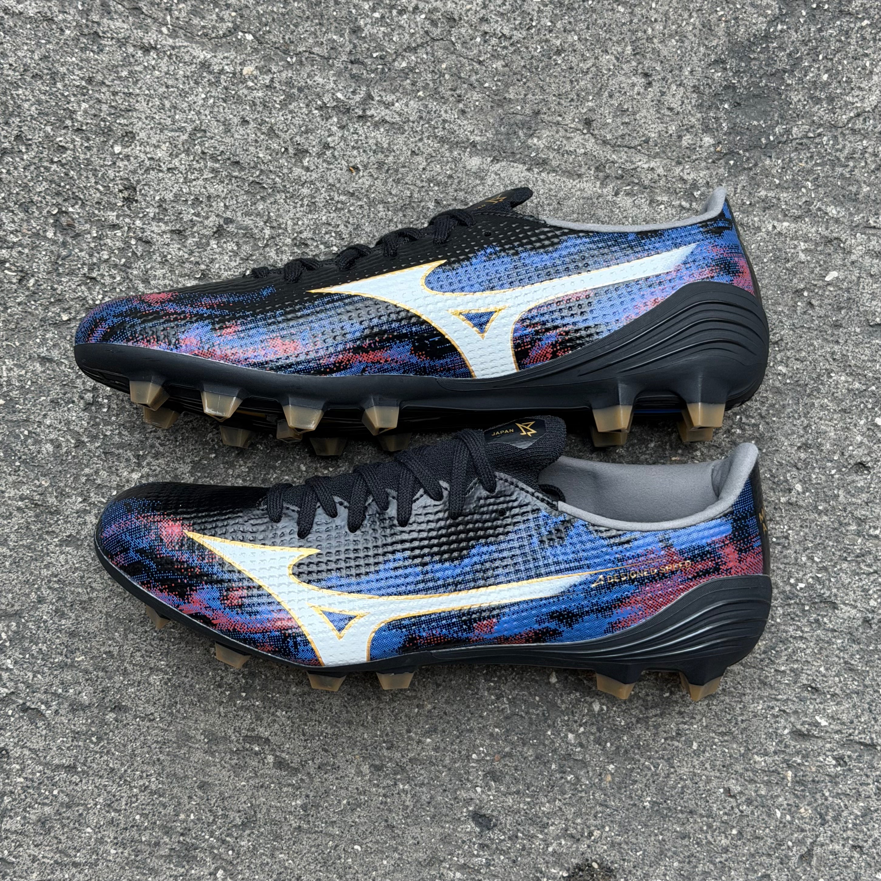 MIZUNO ALPHA III ELITE FG JAPAN "PULSE BLACK"